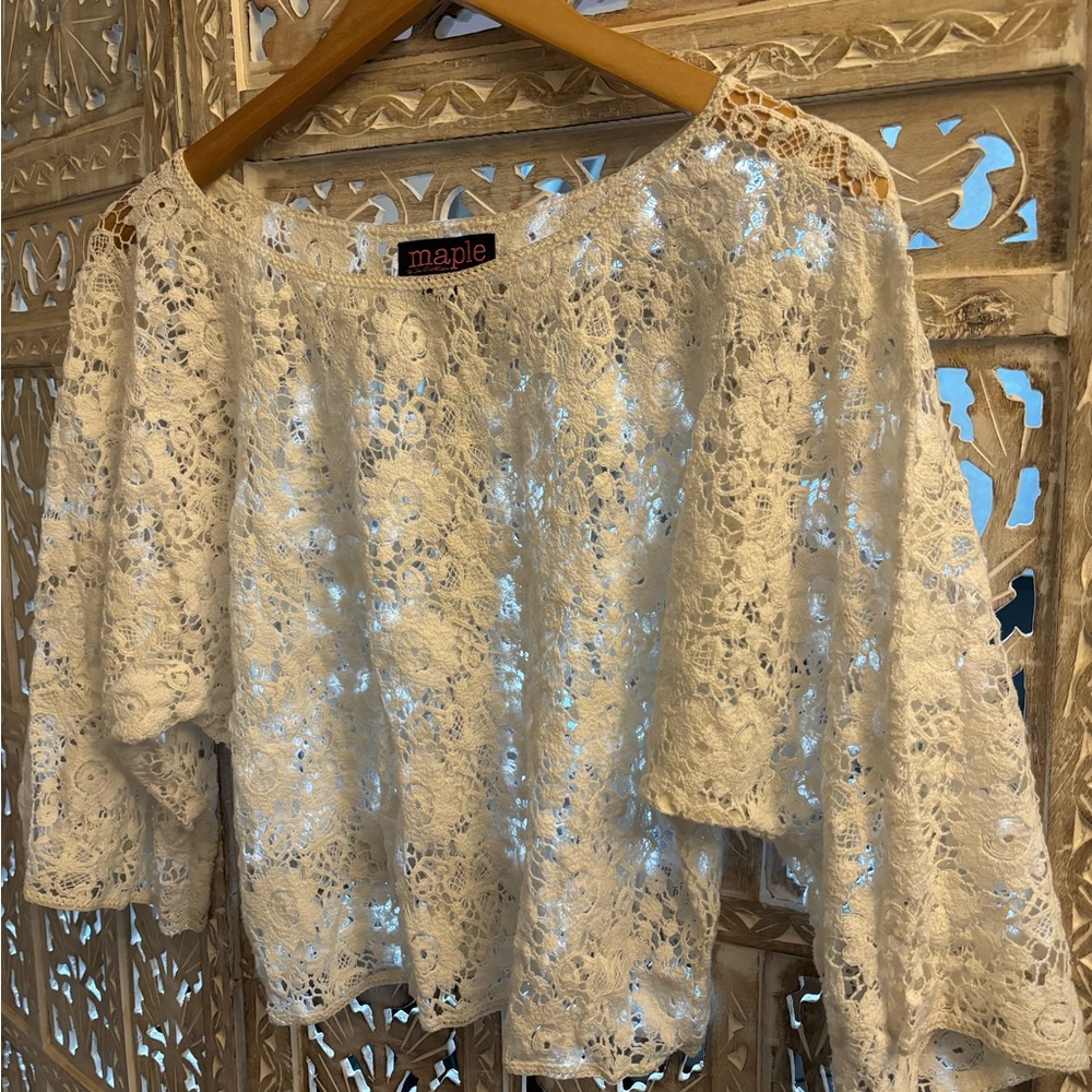 Anthropologie | Lace Topper | Size Small
